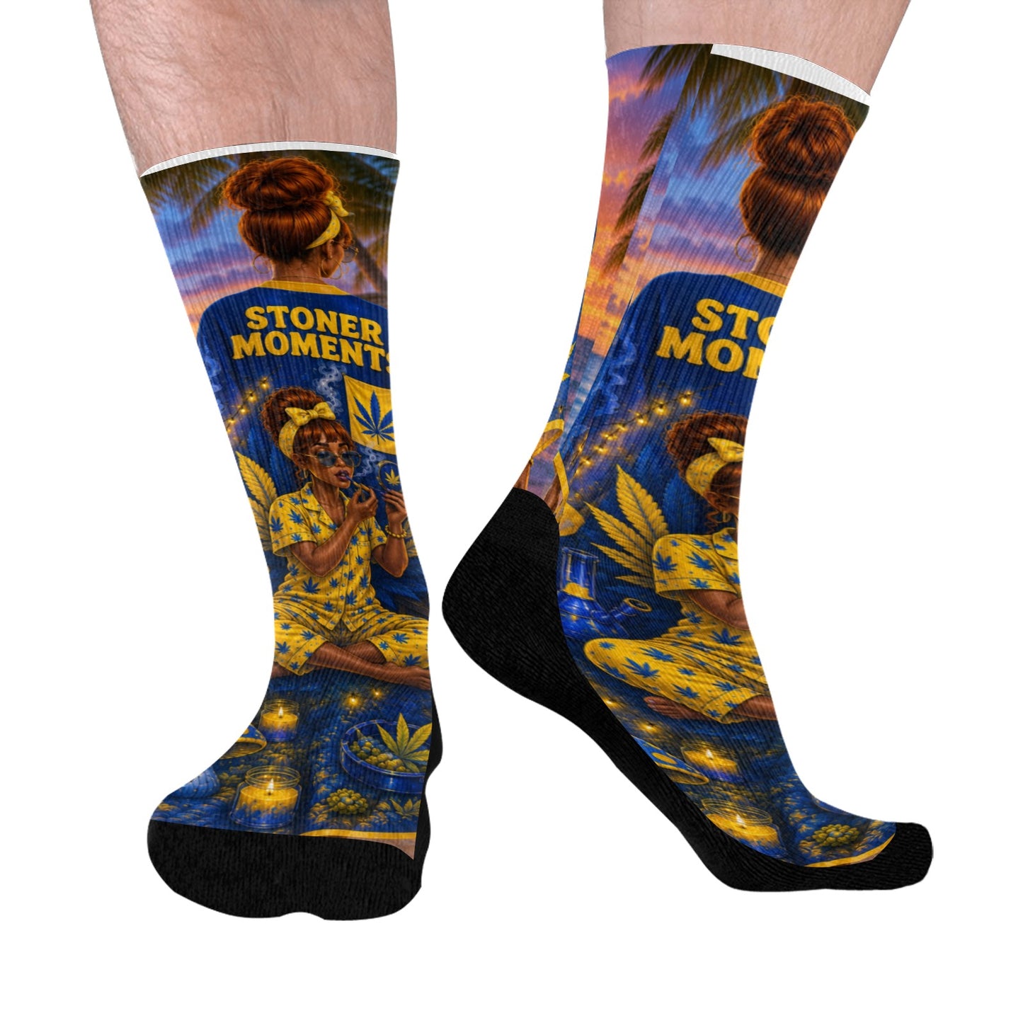 Mid-Calf Socks (Black Bottom)