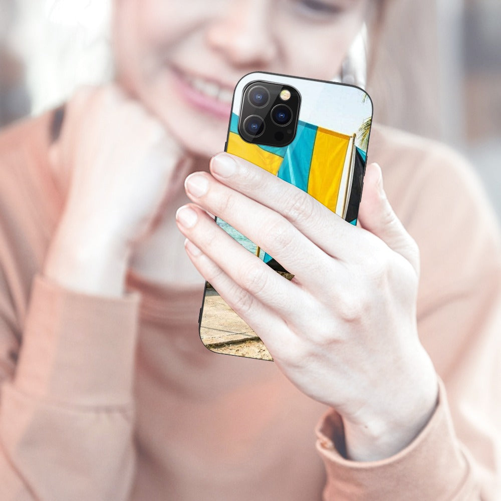 Bahamas flag Glass Case for iPhone 12 Series