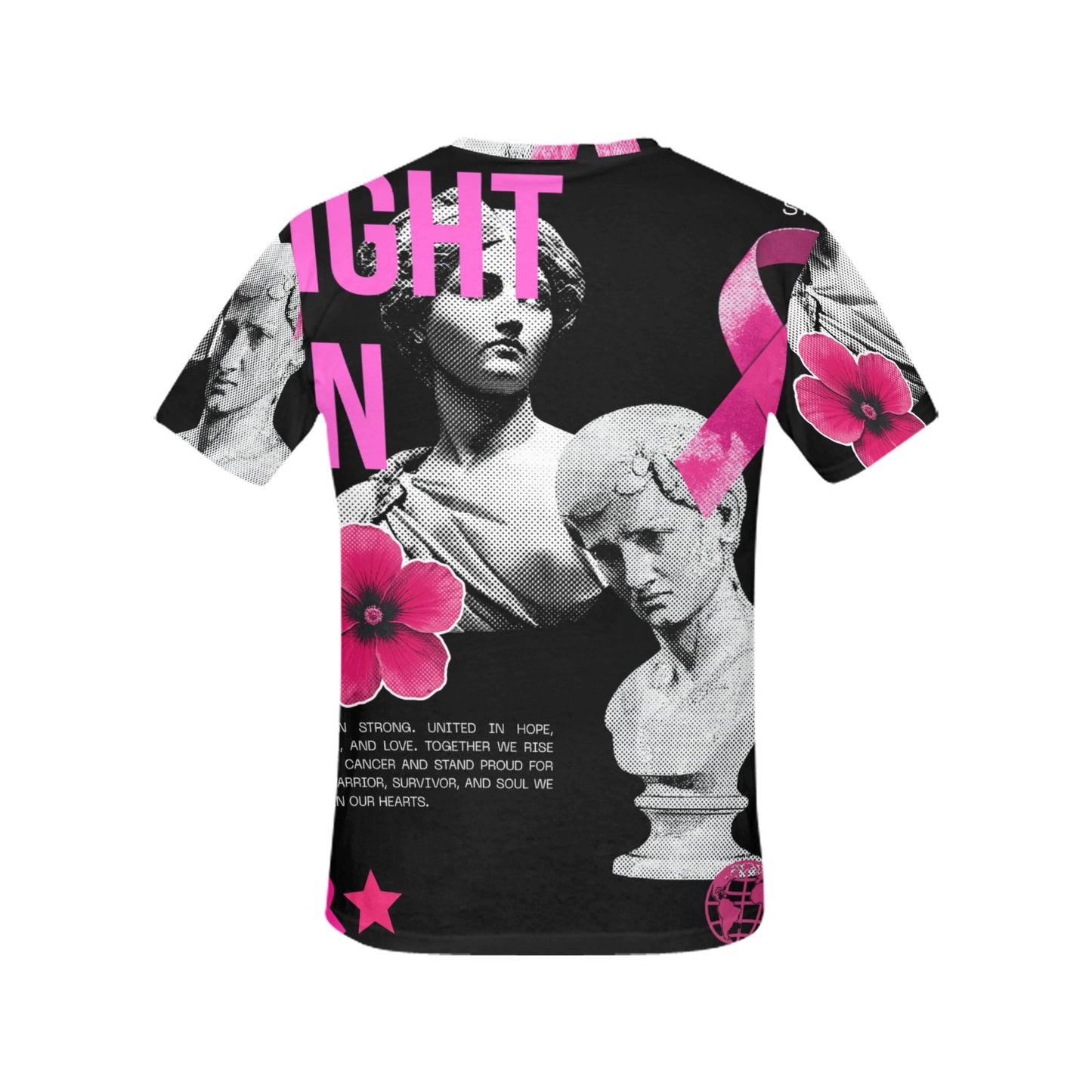 Women's Cancer Awareness Shirt (Bahamian Logo)