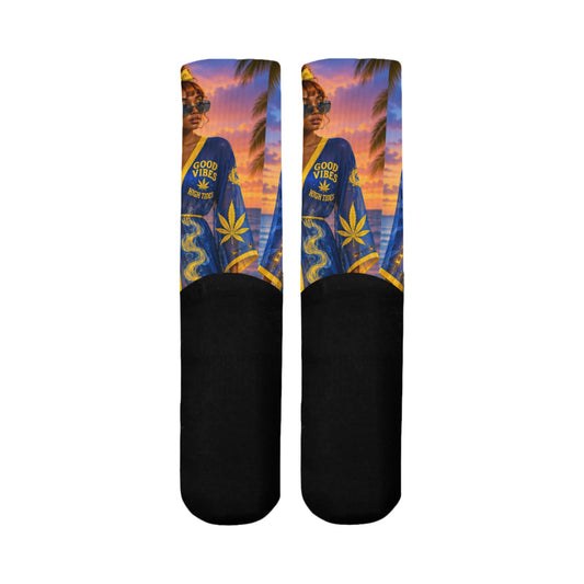 Mid-Calf Socks (Black Bottom)