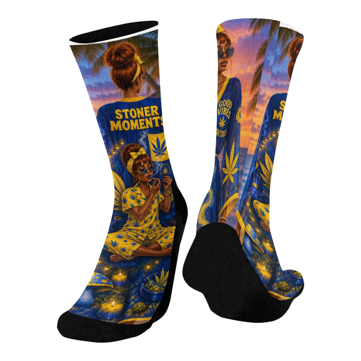 Mid-Calf Socks (Black Bottom)