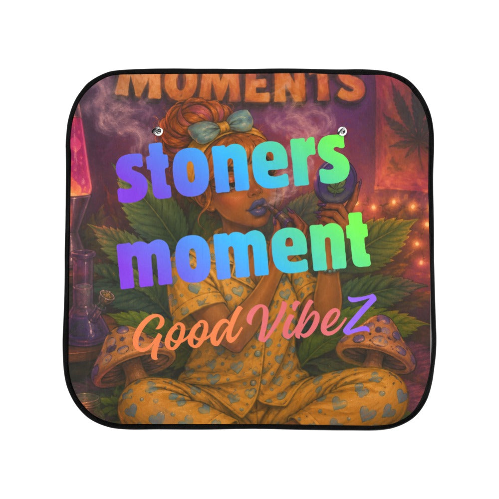 Stoner Moments Car Sun Shade Small Two Pieces  28" x 28"(72cm*72cm)