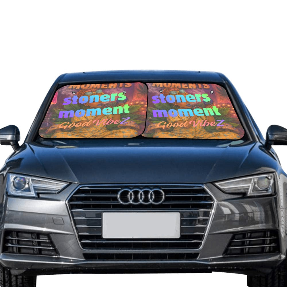 Stoner Moments Car Sun Shade Small Two Pieces  28" x 28"(72cm*72cm)